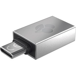 CHERRY Data Transfer Adapter - 1 x USB 3.0 Type A - Female - 1 x USB 3.0 Type C - Male - Silver