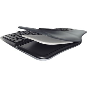 CHERRY ERGO KC 4500 Keyboard - Cable Connectivity - USB Interface - Belgian - Black - Computer - PC