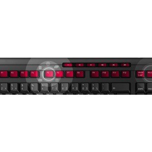 CHERRY DW 3000 Keyboard & Mouse - QWERTY - 1 - USB Wireless RF - 104 Key - Keyboard/Keypad Color: Black - USB Wireless RF 