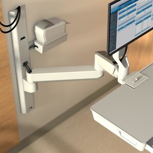 Ergotron CareFit Mounting Extension - White - Aluminium