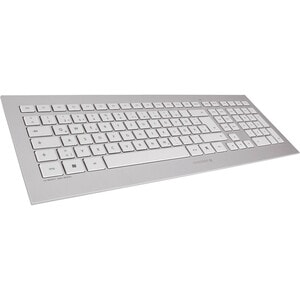 CHERRY DW 8000 Keyboard & Mouse - QWERTY - English (US) - 1 - USB Wireless RF - 103 Key - Keyboard/Keypad Color: White, Si