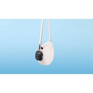 Twelve South AirSnap Carrying Case Apple AirPods (Gen 3) - Black - Top Grain Leather, Nylon, Metal Body - Wrist Strap, Cli