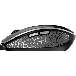 CHERRY MW 9100 Mouse - Bluetooth/Radio Frequency - USB - 6 Button(s) - Black - 1 - Wireless - 2.48 GHz - Rechargeable - 24