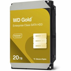 WD Gold WD202KRYZ 20 TB Hard Drive - 3.5" Internal - SATA (SATA/600) - Conventional Magnetic Recording (CMR) Method - Stor