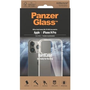 PanzerGlass HardCase Case for Apple iPhone 14 Pro Smartphone - Clear - Bump Resistant, Drop Resistant, Bacterial Resistant