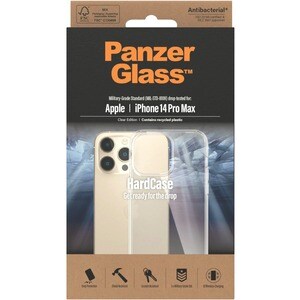PanzerGlass HardCase Case for Apple iPhone 14 Pro Max Smartphone - Clear - Yellowing Resistant, Bump Resistant, Drop Resis