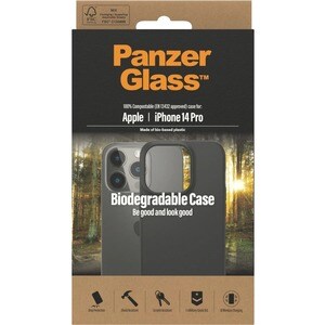 PanzerGlass Case for Apple iPhone 14 Pro Smartphone - Black - Scratch Resistant, Impact Resistant, Bacterial Resistant, Dr