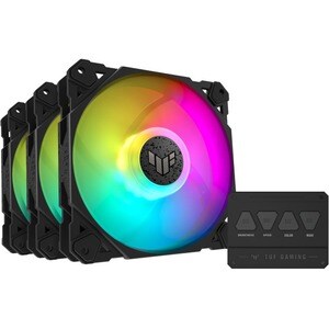 TUF TF120 ARGB Cooling Fan - 4.72" Maximum Fan Diameter - 3 x Fan(s) - 76 CFM Maximum Airflow - 1900 rpm - Fluid Dynamic B