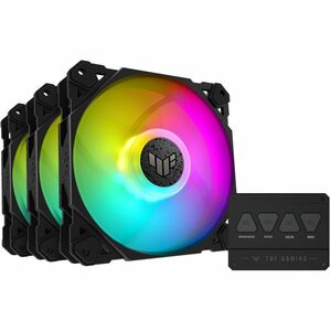 TUF TF120 ARGB Cooling Fan - 3 Pack - 4.72" Maximum Fan Diameter - 1 x Fan(s) - 76 CFM Maximum Airflow - 1900 rpm - Advanc