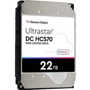 WD Ultrastar Festplatte - 3,5" Intern - 22 TB - SAS (12Gb/s SAS) - Conventional Magnetic Recording (CMR) Method - Speicher