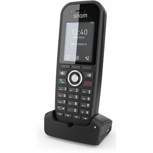 Snom M30 Handset - Schwarz - Schnurlos - DECT - 5,1 cm (2 Zoll) Screen Size - USB - Audio - 22 Stunde(n) Battery Talk Time