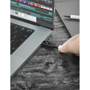 Sabrent Thunderbolt 4 Passive Cable - 3.28 ft Thunderbolt 4 Audio/Video/Data Transfer Cable for Audio/Video Device - 40 Gb