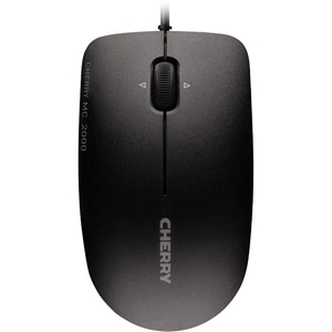 CHERRY MC 2000 Mouse - USB - Infrared - 3 Button(s) - Black - Cable - 1600 dpi - Tilt Wheel - Symmetrical