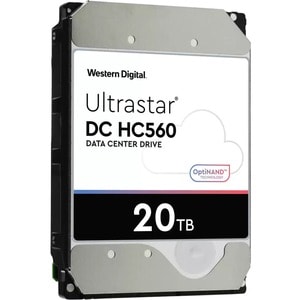 WD Ultrastar DC HC560 WUH722020BL5204 20 TB Hard Drive - 3.5" Internal - SAS (12Gb/s SAS) - 7200rpm - 4Kn Format