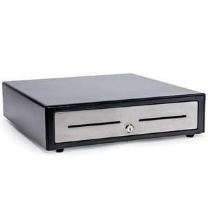 Star Micronics Choice CD4-1416BKSS48 Cash Drawer - 4 Bill - 8 Coin - Printer Driven - Stainless Steel - Black - 109.2 mm H