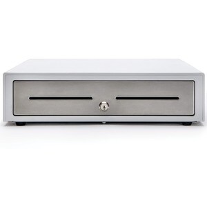 Star Micronics Choice CD4-1416WTSS48 Cash Drawer - 4 Bill - 8 Coin, Printer Driven - Stainless Steel - White - 109.2 mm He