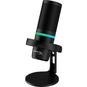 HyperX DuoCast Wired Microphone - Black - Shock Mount - USB