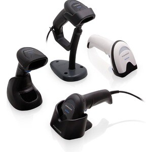 Handheld Barcode Scanner - Cable Connectivity - Black - USB Cable Included - Base Station/Charger - 510.54 mm Scan Distanc