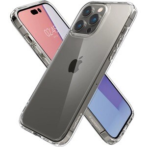 Spigen Ultra Hybrid Case for Apple iPhone 14 Pro Smartphone - Crystal Clear - Drop Resistant, Scratch Resistant, Yellowing