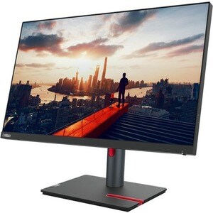 Moniteur LCD Lenovo ThinkVision P24h-30 24" Class Webcam WQHD - 16:9 - Noir corbeau - 60,5 cm (23,8") Viewable - Technolog