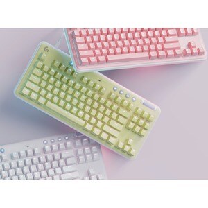 Logitech G G713 Gaming Keyboard - Cable Connectivity - USB Interface - RGB LED - English (US) - QWERTY Layout - White - Me