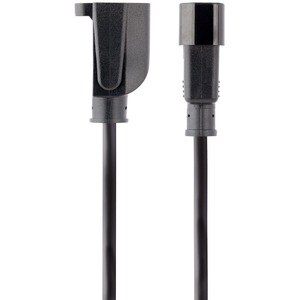 StarTech.com 3ft (1m) Power Extension Cord, IEC C14 to NEMA 5-15R, 10A 125V, 18AWG, Black, Outlet Extension Cable for Powe