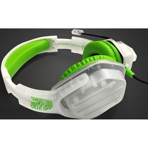 FR-TEC GHOST H28 Wired Over-the-head Stereo Gaming Headset - Green - Binaural - Ear-cup - Mini-phone (3.5mm)