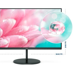 AOC U27V4EA 27" Class 4K UHD LCD Monitor - 16:9 - Black - 68.6 cm (27") Viewable - In-plane Switching (IPS) Technology - W