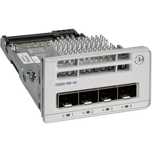 Module d'extension Cisco Catalyst C9200-NM-4G - Pour Réseau de Données - Gigabit Ethernet - 1000Base-X - 4 x Slots d'exten