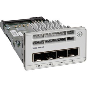 Cisco Catalyst C9200-NM-4G Erweiterungsmodul - für Datenvernetzung - Gigabit-Ethernet - 1000Base-X - 4 x Erweiterungssteck