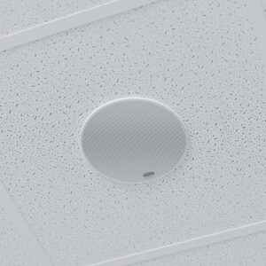 Vaddio EasyIP 2-way Ceiling Mountable, In-wall, Flush Mount, Recessed Mount Speaker - 25 W RMS - White - TAA Compliant - 4
