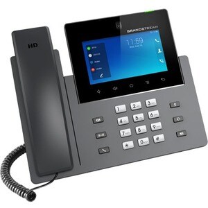 Grandstream GXV3450 IP Phone - Corded - Corded - Wi-Fi, Bluetooth - Desktop - VoIP - IEEE 802.11a/b/g/n/ac - 2 x Network (