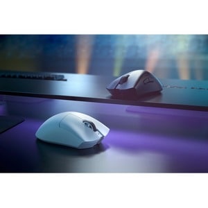 Razer DeathAdder V3 Pro - White Ultra-lightweight Wireless Ergonomic Esports Mouse - Optical - Cable/Wireless - White - US