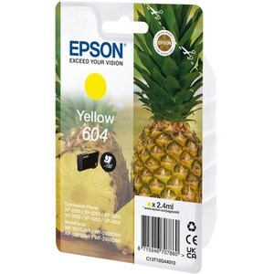 Epson 604 Original Standard Yield Inkjet Ink Cartridge - Single Pack - Yellow Pack - 130 Pages