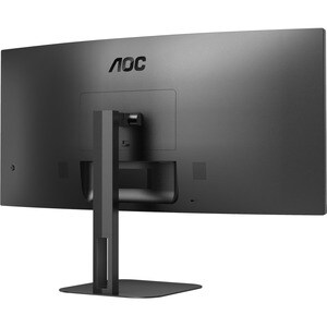 AOC CU34V5C 34" Class UW-QHD Curved Screen LCD Monitor - 21:9 - Matte Black - 86.4 cm (34") Viewable - Vertical Alignment 