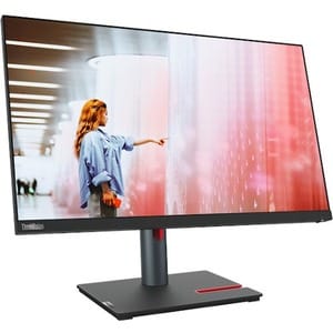 Lenovo ThinkVision P24q-30 24" Class Webcam WQHD LCD Monitor - 16:9 - Raven Black - 60.5 cm (23.8") Viewable - In-plane Sw