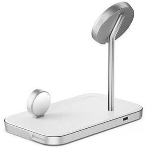 Alogic MagSpeed 3-in-1 Wireless Charging Station - 9 V DC, 12 V DC Input - Input connectors: USB - Easy to Use, Night Mode