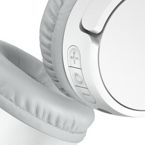 Belkin SOUNDFORM Mini Wired/Wireless On-ear, Over-the-head, Over-the-ear Stereo Headset - White - Binaural - Ear-cup - 914