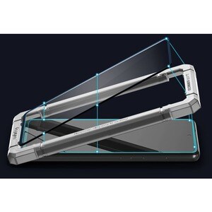 Spigen GLAS.tR Align Master 9H Tempered Glass Screen Protector - Black - 1 - For LCD Smartphone - Oil Resistant, Fingerpri