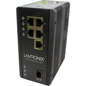 Lantronix Unmanaged Hardened Gigabit Ethernet PoE++ Switch - 5 Ports - Gigabit Ethernet - 10/100/1000Base-T, 100/1000Base-