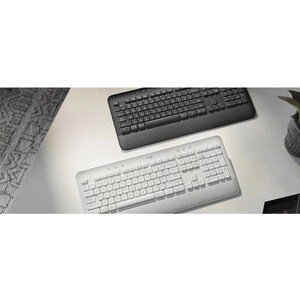 Logitech Signature K650 Keyboard - Wireless Connectivity - Hungarian - QWERTZ Layout - Graphite Grey - Bluetooth/RF - 5.1 