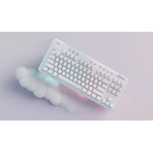 Logitech G Aurora G715 游戏键盘 - 无线 连接 - USB 接口 - RGB LED - 英文 - 白 - 机械 按键开关 - 蓝牙 - 87 Key(s) - 音量控制, 音乐 热键 - PC, Mac