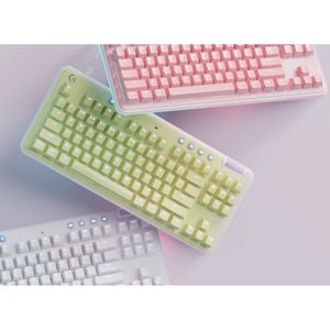 Logitech G G713 游戏键盘 - 电缆 连接 - USB 接口 - RGB LED - 英文 - 白 - 机械 按键开关 - 87 Key(s) - 亮度, 音量控制, 媒体中心 热键 - PC, Mac