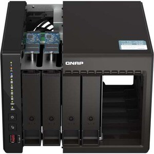 QNAP Turbo NAS TS-453E-8G 4 x Total de compartimentos Sistema de armazenamento SAN/NAS - 4 GB Flash Memory Capacity - Inte