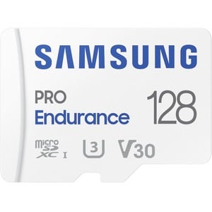 Samsung PRO Endurance 128 GB Class 10/UHS-I (U3) V30 microSDXC - 100 MB/s Read - 40 MB/s Write - 5 Year Warranty