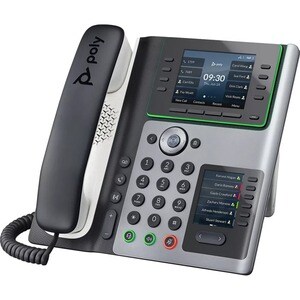 Poly Edge E450 IP Phone - Corded - Corded - NFC, Wi-Fi, Bluetooth - Desktop, Wall Mountable - VoIP - IEEE 802.11a/b/g/n - 