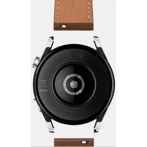 Huawei WATCH GT 3 Smartwatch - 42,30 mm Case Height - 10,20 mm Case Thickness - 42,30 mm Case Width - Schwarz, Stahl Case 