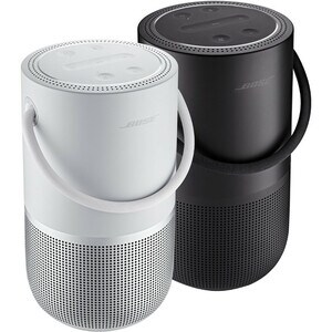Bose Portable Bluetooth Smart Speaker - Google Assistant, Alexa Supported - Triple Black - 360° Circle Sound - Wireless LA