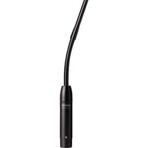 Shure Microflex MX424/C Wired Electret Condenser Microphone - 50 Hz to 17 kHz - 170 Ohm - Cardioid - Gooseneck, Desktop, S