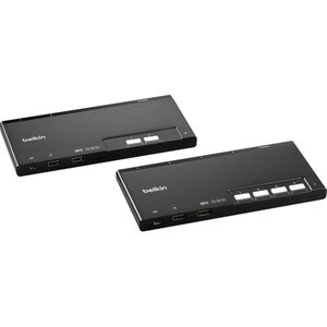Belkin F1DN004MOD-KM-4 KVM-Switchbox - TAA-konform - 4 Computer - 1 Lokaler Benutzer(n) - 4 x USB - Desktop, Wandmontierbar
